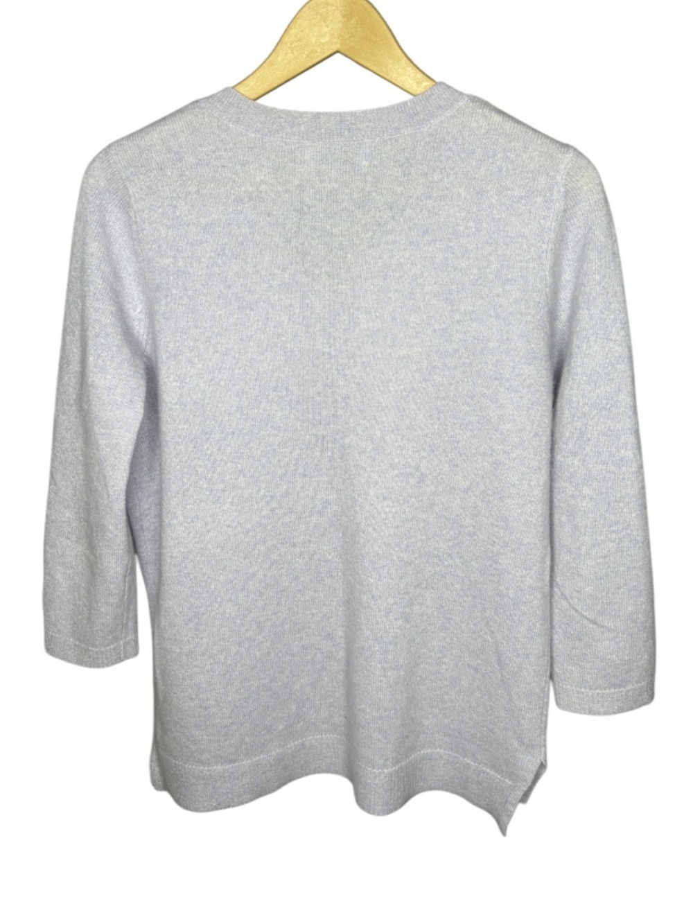 BELLE FRANCE | Light Blue Cashmere V-Neck Sweater | Women’s | L - Picture 5 of 5